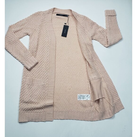 Vero Moda Open Front Cardigan Sweater Womens Small in Sepia Rose Cottagecore NWT - Picture 12 of 16